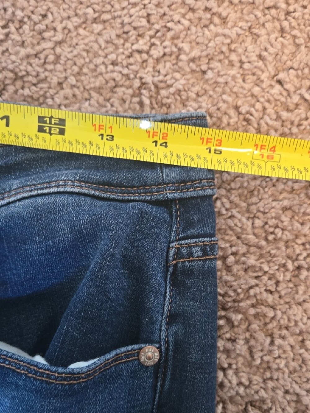 J. Jill Jeans Curvy Fit Straight Leg Dark Wash 6 High Raise 30 Inch Waist - Picture 7 of 9